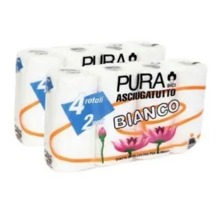 Pura Kitchen Roll 4's x 2 Special Price