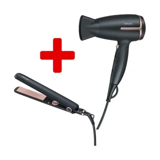 Beurer Hair Dryer HC25 + Straightener HS30