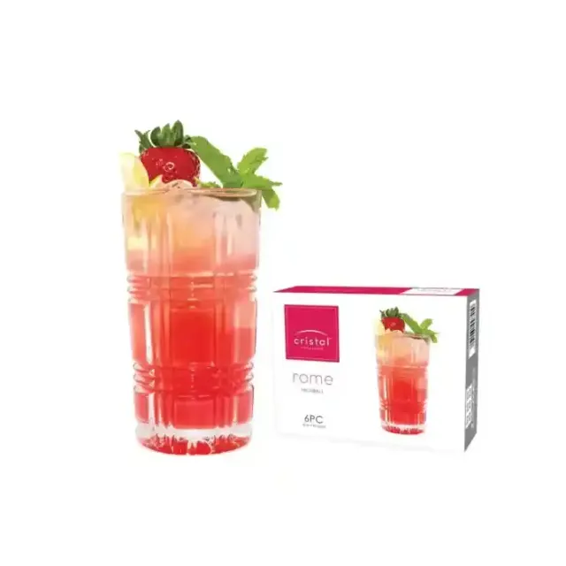 ATI CRISTAL ROME HIGHBALL GLASS SET 6PCS