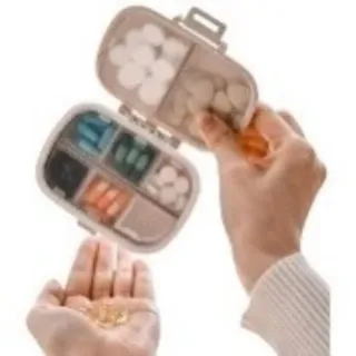 Nolvi Portable Medicine Box 8 Compartment