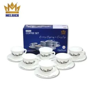 Melrich Cup & Saucer 6+6 Assorted