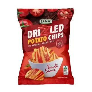 Dj&A Drizzled Potato Chips Tmtosauce 90G