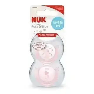 NUK PACIFIER SI S2 B-ROSE 2PCS 10736159