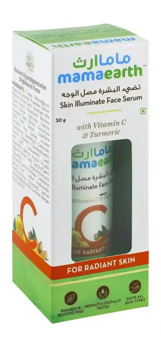 Mama Earth Face Serum Skin Illuminate with Vitamin C & Turmeric 30g