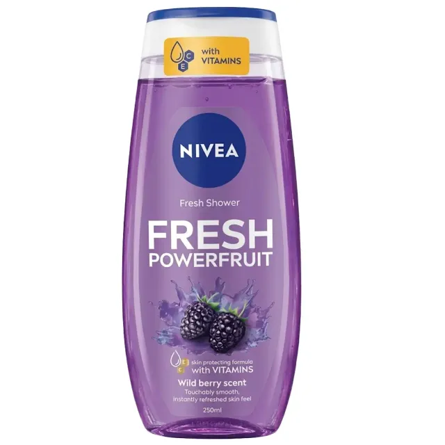 NIVEA WILDBERRY PWR FRT SHOWER GEL 250ML