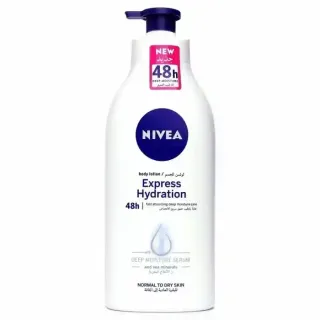 Nivea Body Lotion for Normal to Dry Skin Express Hydration with Deep Moisture Serum and Sea Minerals 48H Moisture Care 625ml