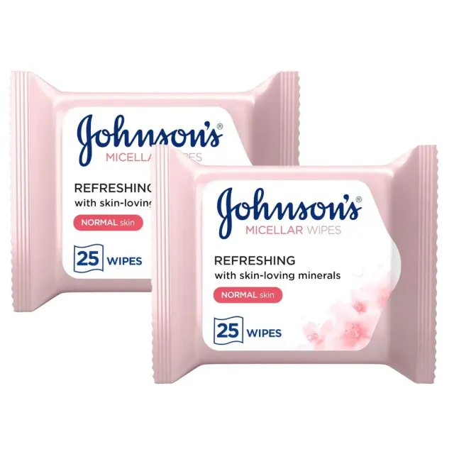 Johnson's & Johnson's Make Up Remover Wipe 25 Wipesx2 Packs