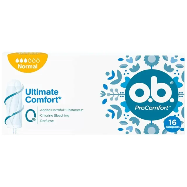 J&J O.B. TAMPONS NORMAL 16'S