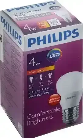 Philips. Led Light, 4 W, 90% Energy Saving.
