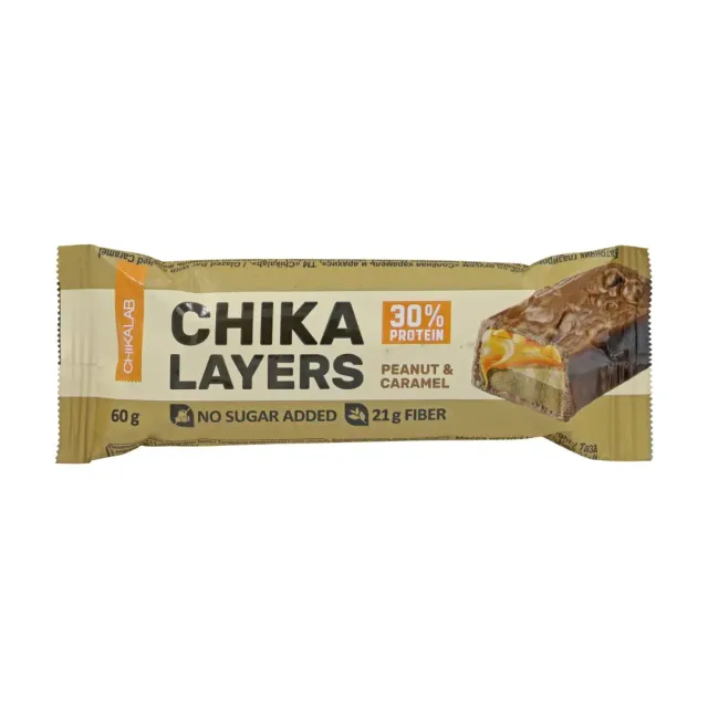 Chika Layers Protein Bar Peanut & Salted Caramel 60 g