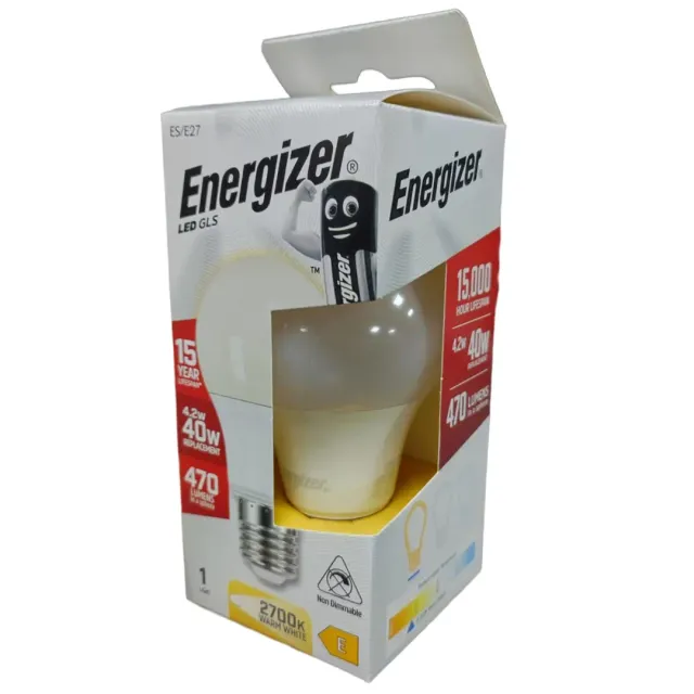Energizer LED Bulb GLS Warm White 4.2W E27