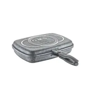 OMS Granite Double Grill Pan 36cm