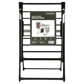 L&L Laundry Drying Rack Black 157 x 61 x 100cm
