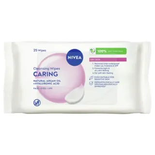 Nivea Caring Cleansing Wipes 25 Pieces