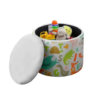 Ottoman Animal Alphabet Storage Chair 38x38x24cm