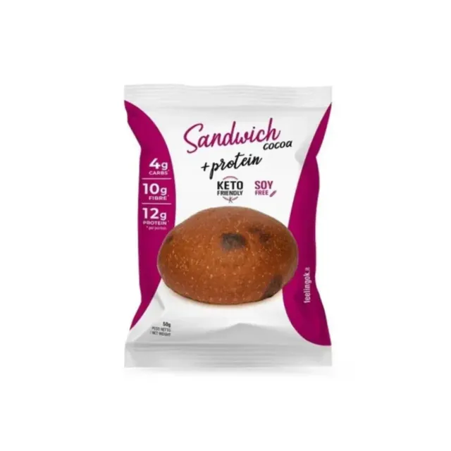 Feeling OK Protein Sandwich Cocoa Bun 50g