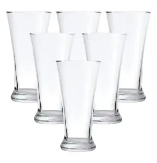 Ocean Pilsner Beer Glass Set, 6x300ml