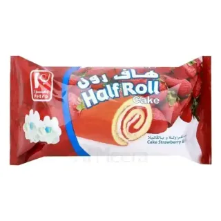 Petra Half Swiss Roll Strawberry & Vanilla