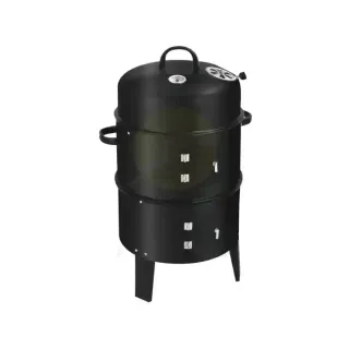 Mee Home 3 In 1 Round Charcoal Bbq Grill And Smoker