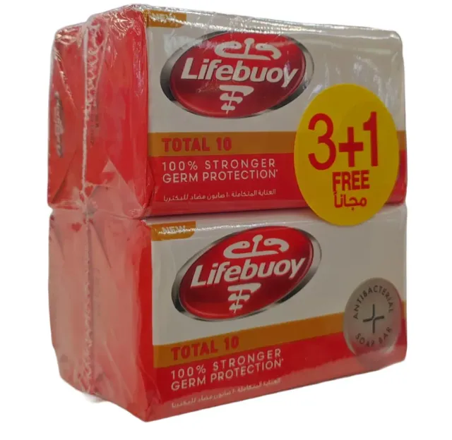 LIFEBUOY BAR SOAP TOTCARE 125G 3+1FR @SP