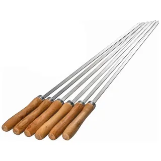 Desert Ranger Skewer Stainless Steel with Wooden Handle 42 cm 4 Pcs 450102