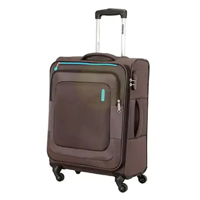 At Duncan 4W Soft Trolley Bag 55Cm Brown