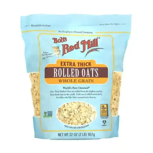 BOBS RED MILL OATS ROLLED THICK 907G