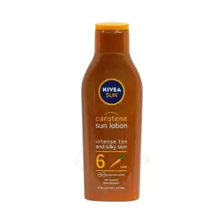 نيفيا سن كاروتين لوشن الشمس SPF 6 مع فيتامين E مرطب Golden تان معزز 200 مل
