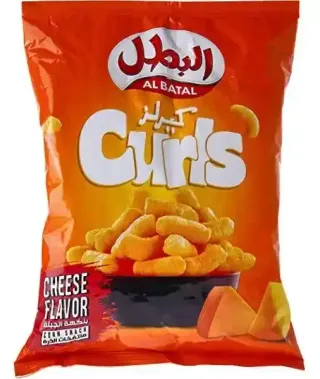 Al Batal Cheese Corn Curls 90g