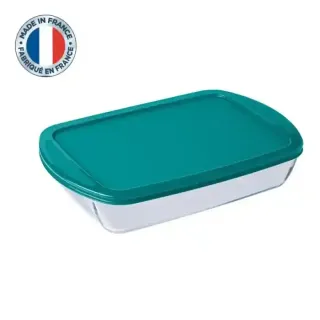 Pyrex Plate 40X27Cm With Lid Rect