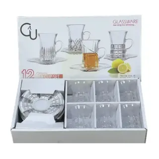 C4U TEA CUP&SAUCER SET 12PCS 88ML LEGION