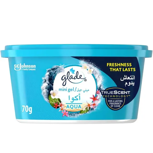 GLADE A/FRESHNER MINI GEL AQUA70G