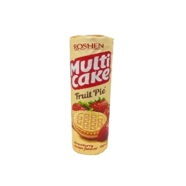 Roshen Multi Cake Cream Filled Biscuit with Strawberry 180g