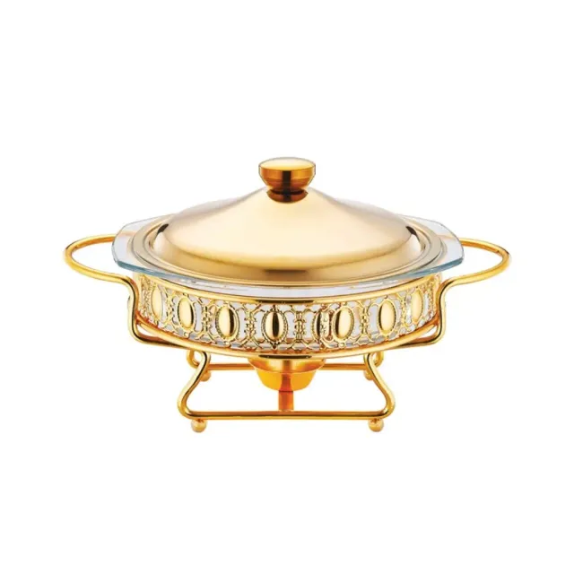 Al Makaan Stainless Steel Food Warmer 2L Gold