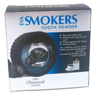 Eva Smokers Charcoal Tooth Powder Toothpaste 40g