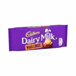 Cadbury Whole Nut Chocolate Bar, 120g