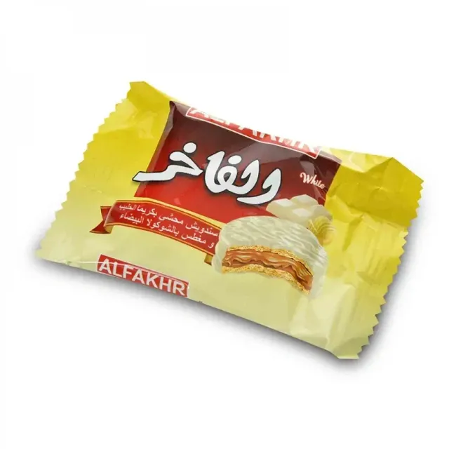 Alfakhr Coated Biscuits White Chocolate 35g