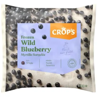 Crops Frozen Wild Blueberry 1kg