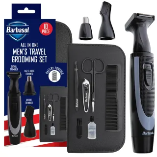Barbasol All-in-1 Men's Grooming Kit 10 Piece Set