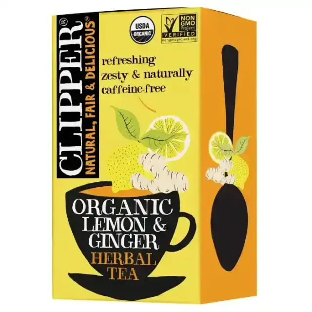 Clipper Natura Green Tea Lemon & Ginger, 20x40g