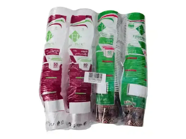 Food Pack Paper Cup 50Pcsx2+Plastic Cup 50Pcsx2