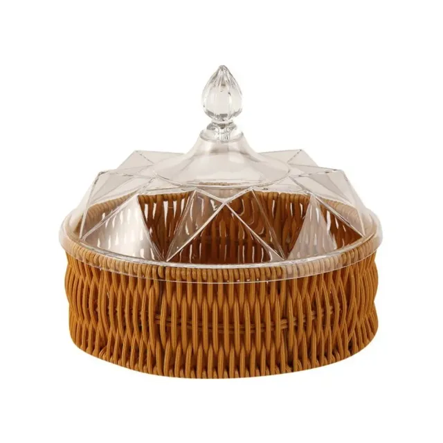 AST Round Rattan Basket with Cover R066