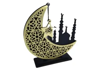 FANAR RAMADAN DECO MOON with STAND C24554