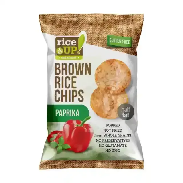 Rice Up Paprika Whole Grain Rice Chips 60g