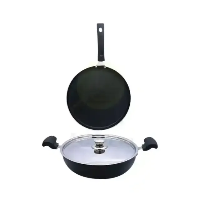 Homelife Non-Stick Casserole 24Cm 2.5L + Frypan 27Cm