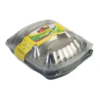 Qpac Microwavable Containers 2Comp 5Pcs