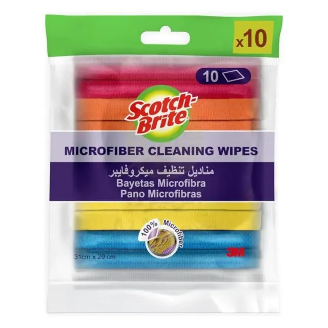Scotch-Brite Microfibre Cloth Pack of 10