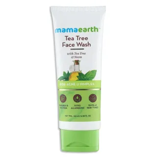 Mama Earth Face Wash Tea Tree for Acne & Pimples 100ml