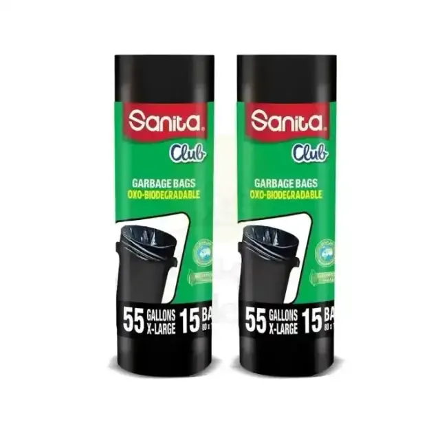 كيس قمامة سانيتا 55 جم 15 كيس 80×110 سم × 2