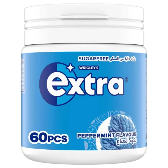 Wrigley's Extra Chewing Gum Sugar Free Peppermint Flavour 84g
